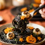 Spooky Halloween Pasta Black Noodles Kids Love