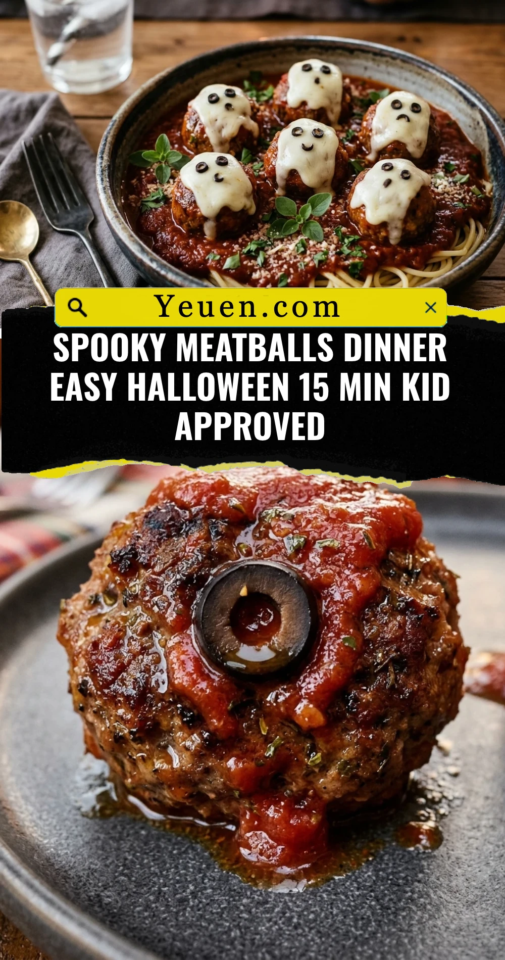 Spooky Meatballs Dinner Easy Halloween 15 Min Kid Approved