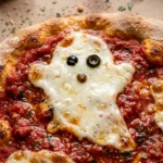 Spooky Pizza Dinner Kid Approved Easy Halloween Ghost Pizza