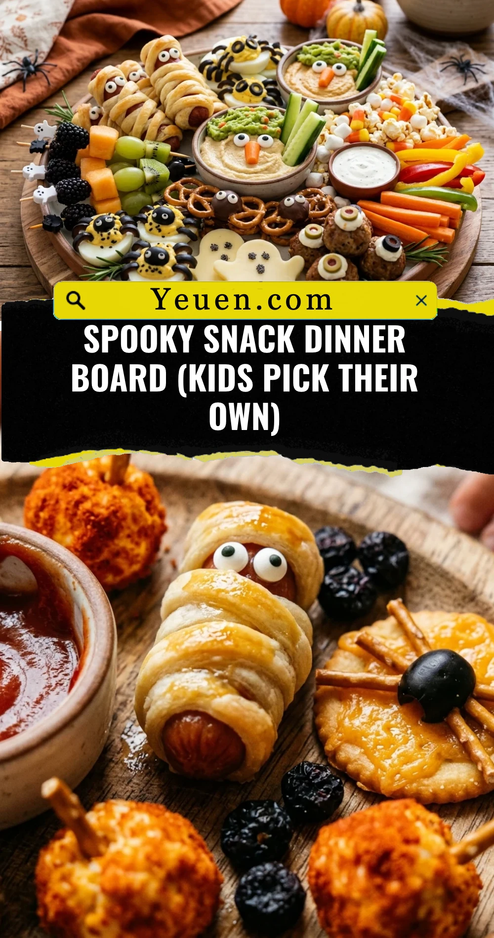 Spooky Snack Dinner Board (Kids Pick Their Own)