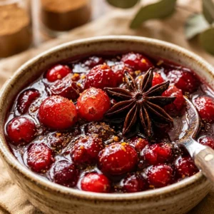 Star Anise Spiced Cranberry Sauce