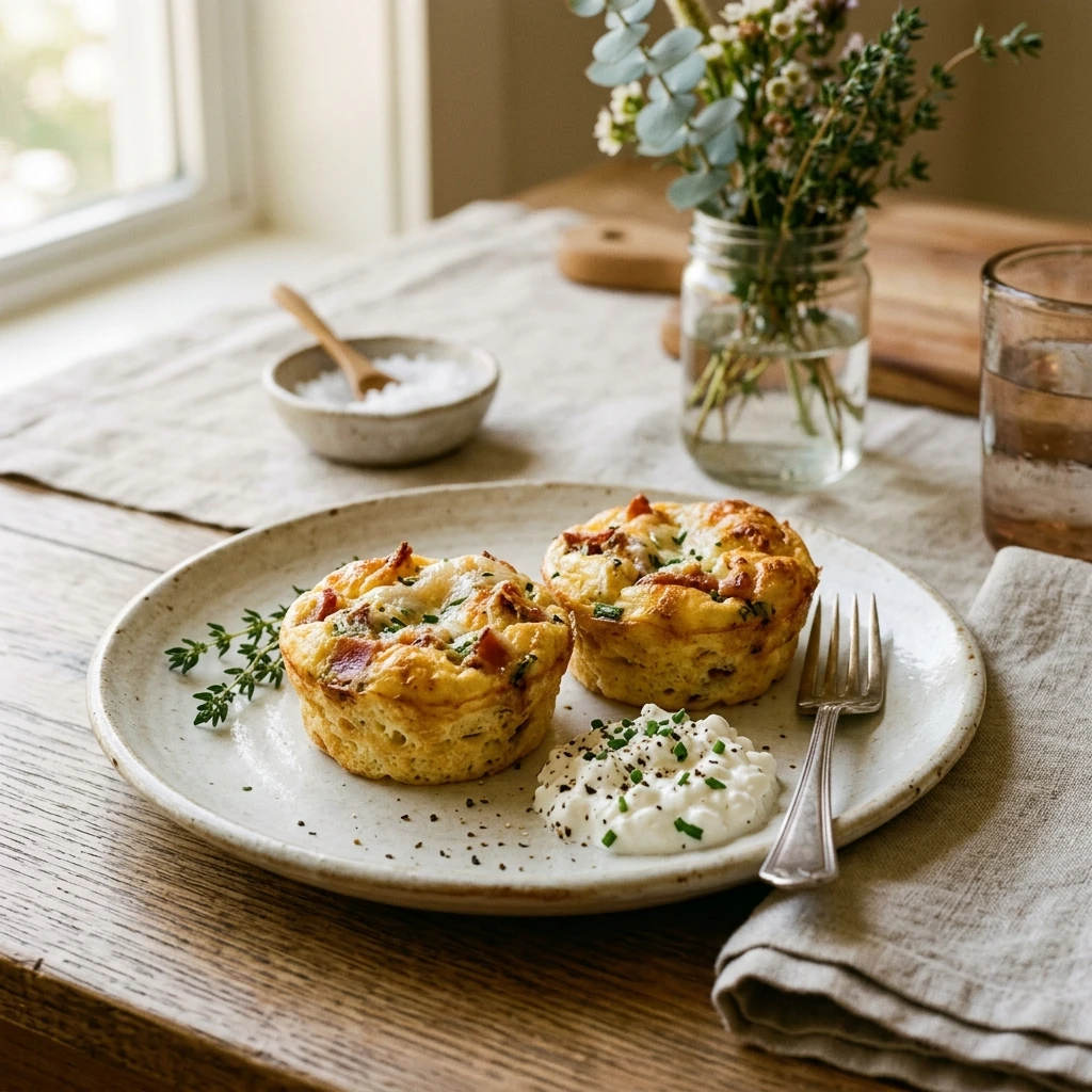 Starbucks Egg Bites Copycat High Protein Cottage Cheese