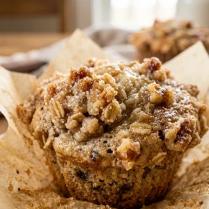 Streusel Topped Banana Muffins Bakery Style Easy