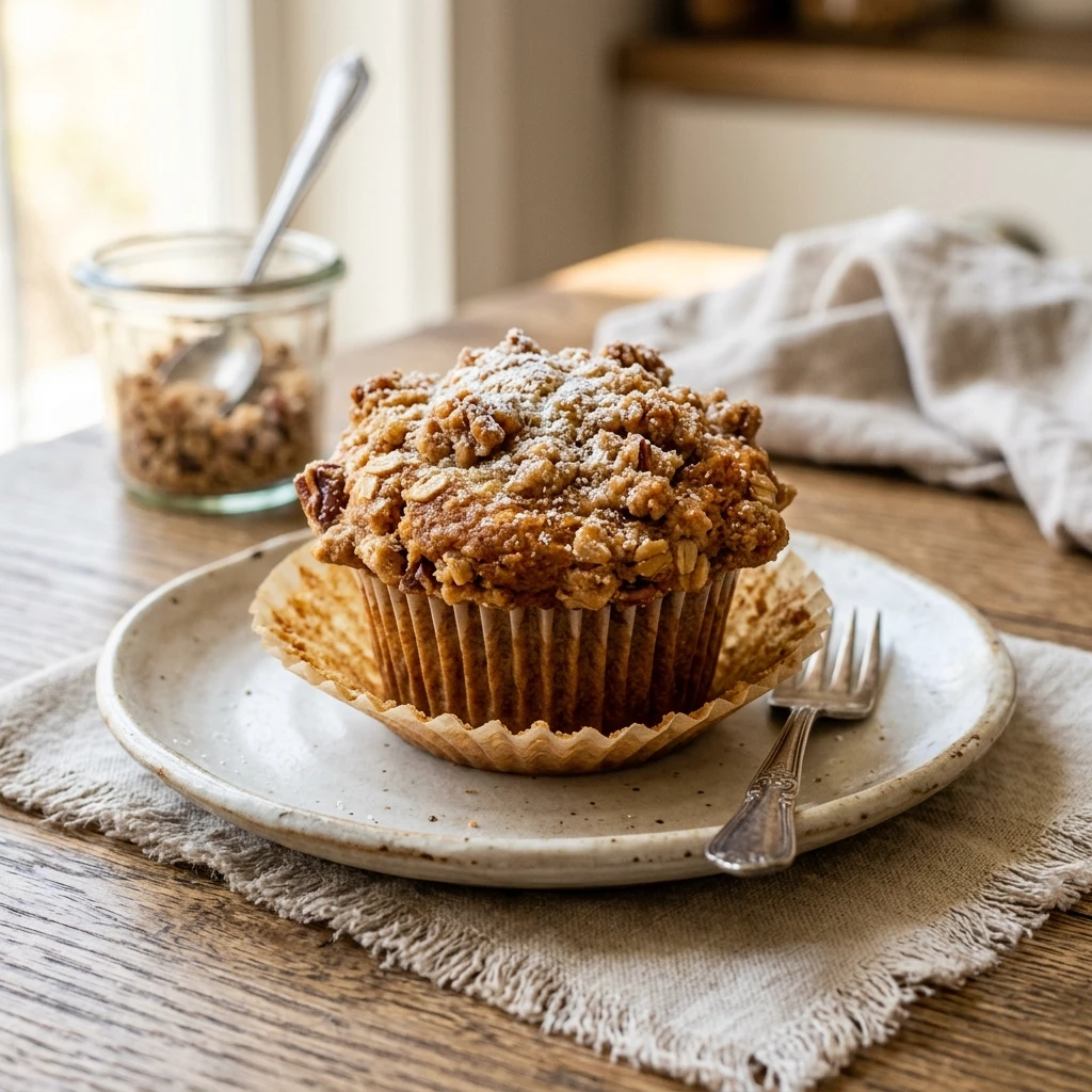 Streusel Topped Banana Muffins Bakery Style Easy