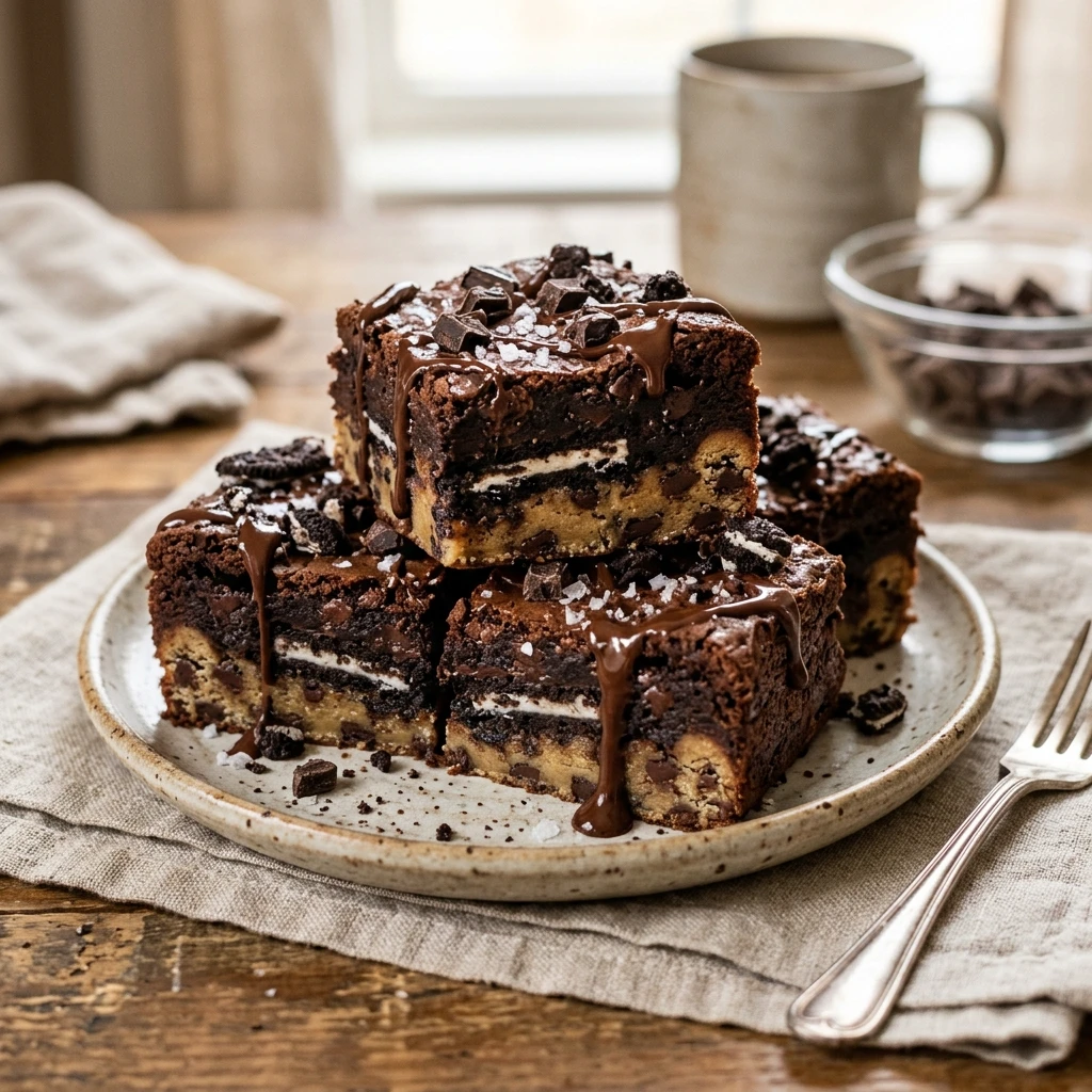 Stuffed Brownies Slutty Brownies Loaded Easy Chocolate