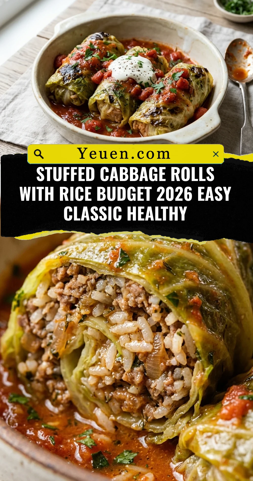 Stuffed Cabbage Rolls With Rice Budget 2026 Easy Classic Healthy