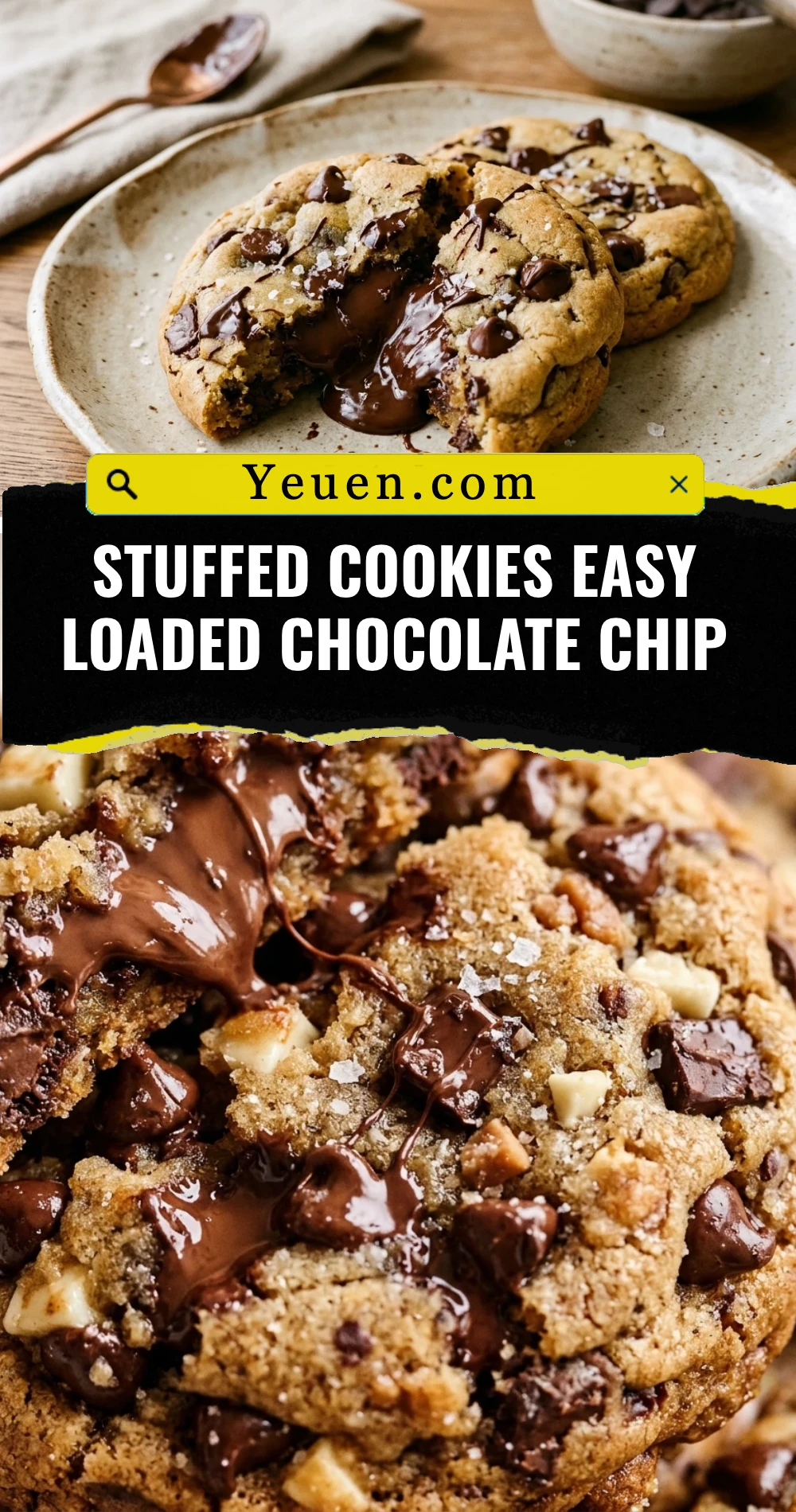 Stuffed Cookies Easy Loaded Chocolate Chip