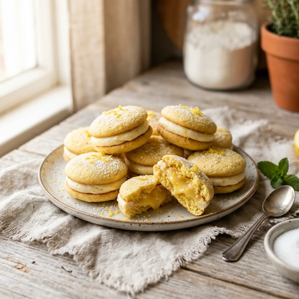 Stuffed Lemon Cookies Easy Loaded