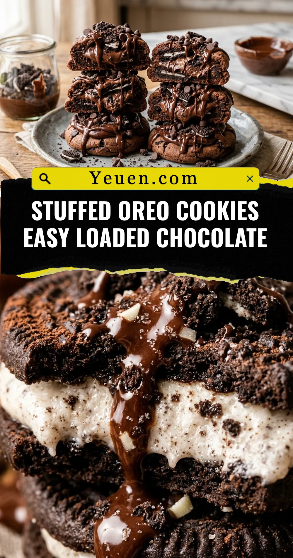 Stuffed Oreo Cookies Easy Loaded Chocolate
