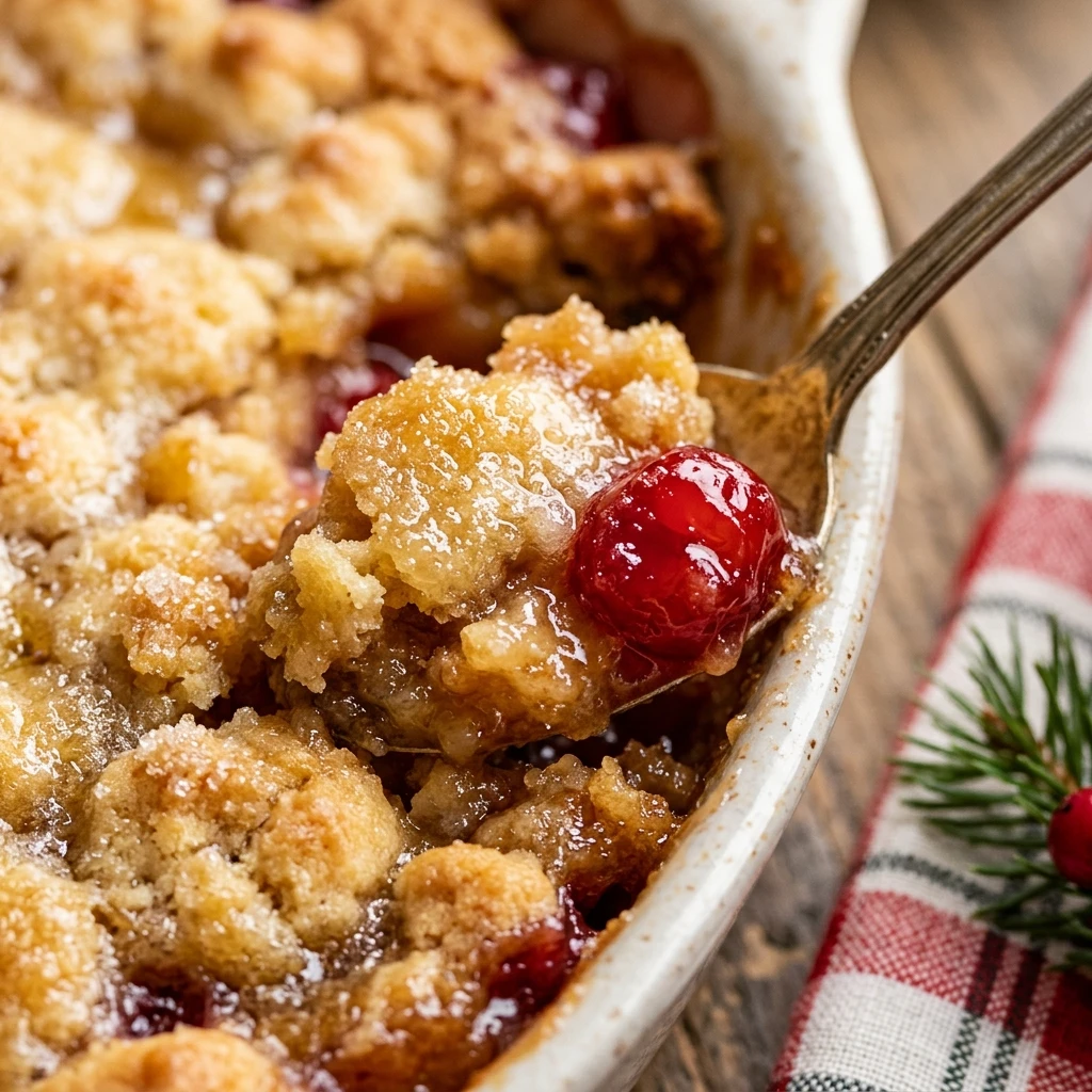 Sugar Cookie Dump Cake Christmas Easy 3 Ingredient Holiday