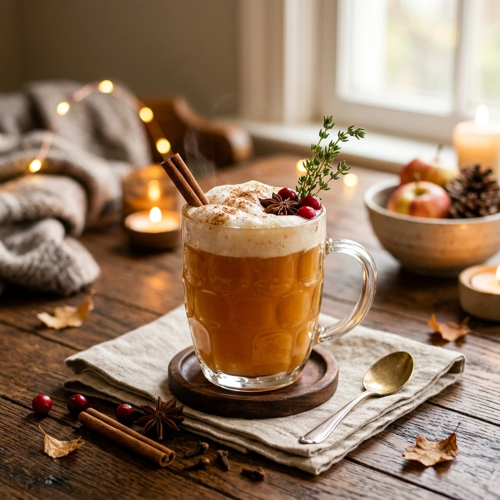 Thanksgiving Apple Cider Drink Nonalcoholic Boozy Easy Holiday Cozy