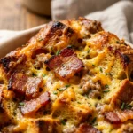 Thanksgiving Breakfast Casserole With Bacon And Eggs Feeds 12
