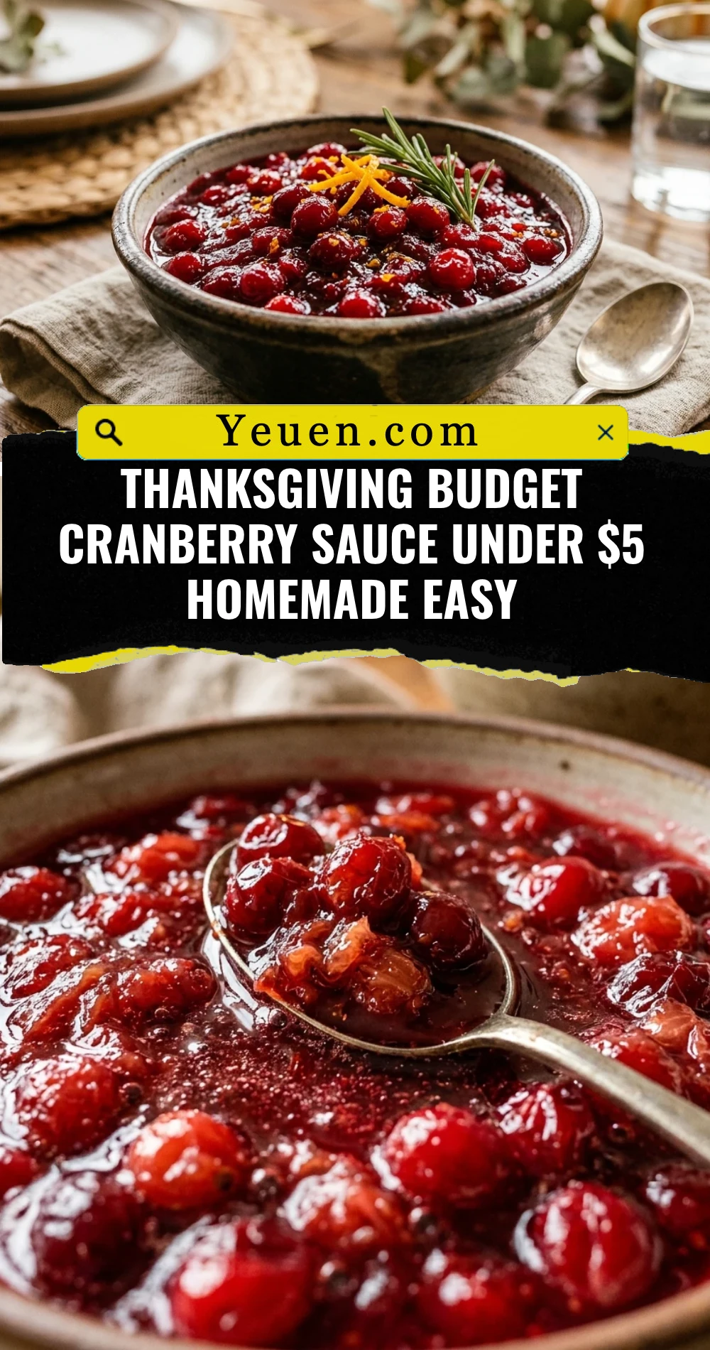Thanksgiving Budget Cranberry Sauce Under $5 Homemade Easy
