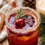 Thanksgiving Cranberry Drink Nonalcoholic Boozy Easy Holiday Cozy
