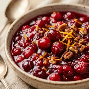 Thanksgiving Cranberry Sauce Casserole With Orange Make Ahead