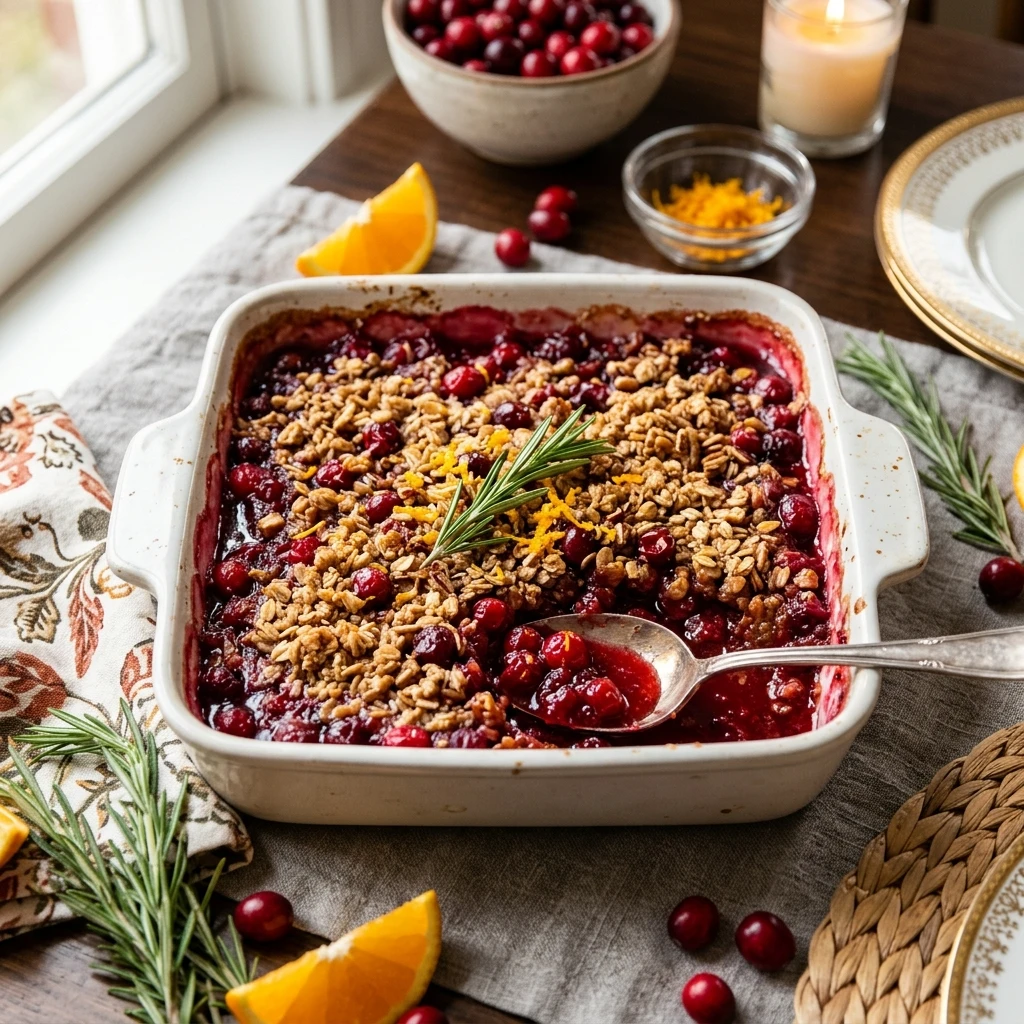 Thanksgiving Cranberry Sauce Casserole With Orange Make Ahead