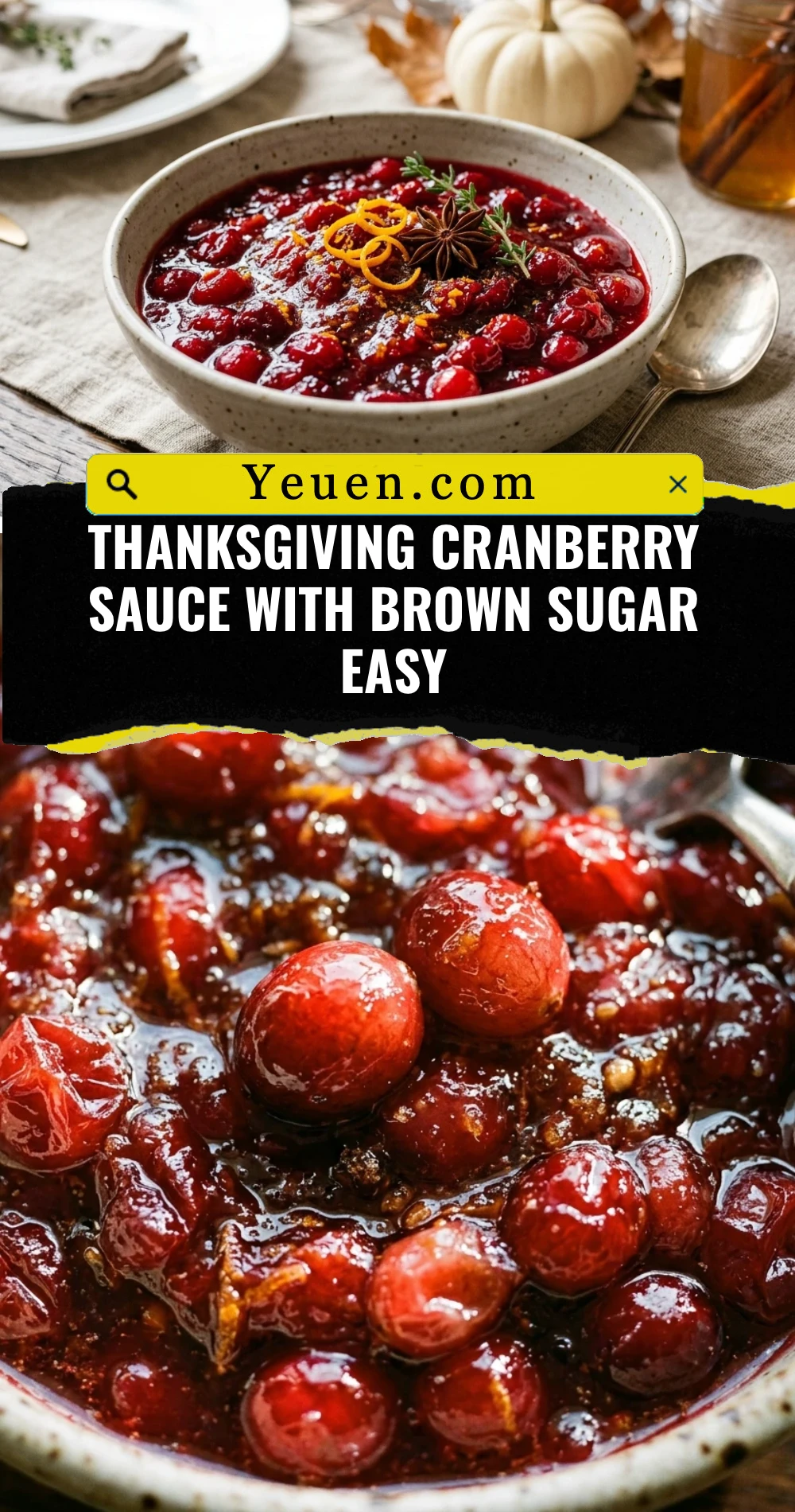 Thanksgiving Cranberry Sauce With Brown Sugar Easy