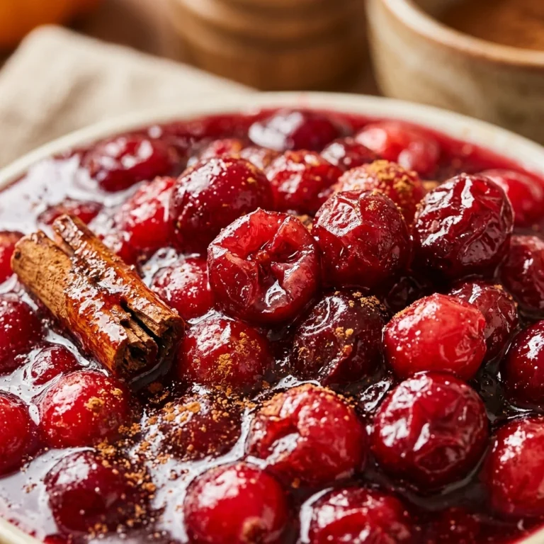 Thanksgiving Cranberry Sauce With Cinnamon