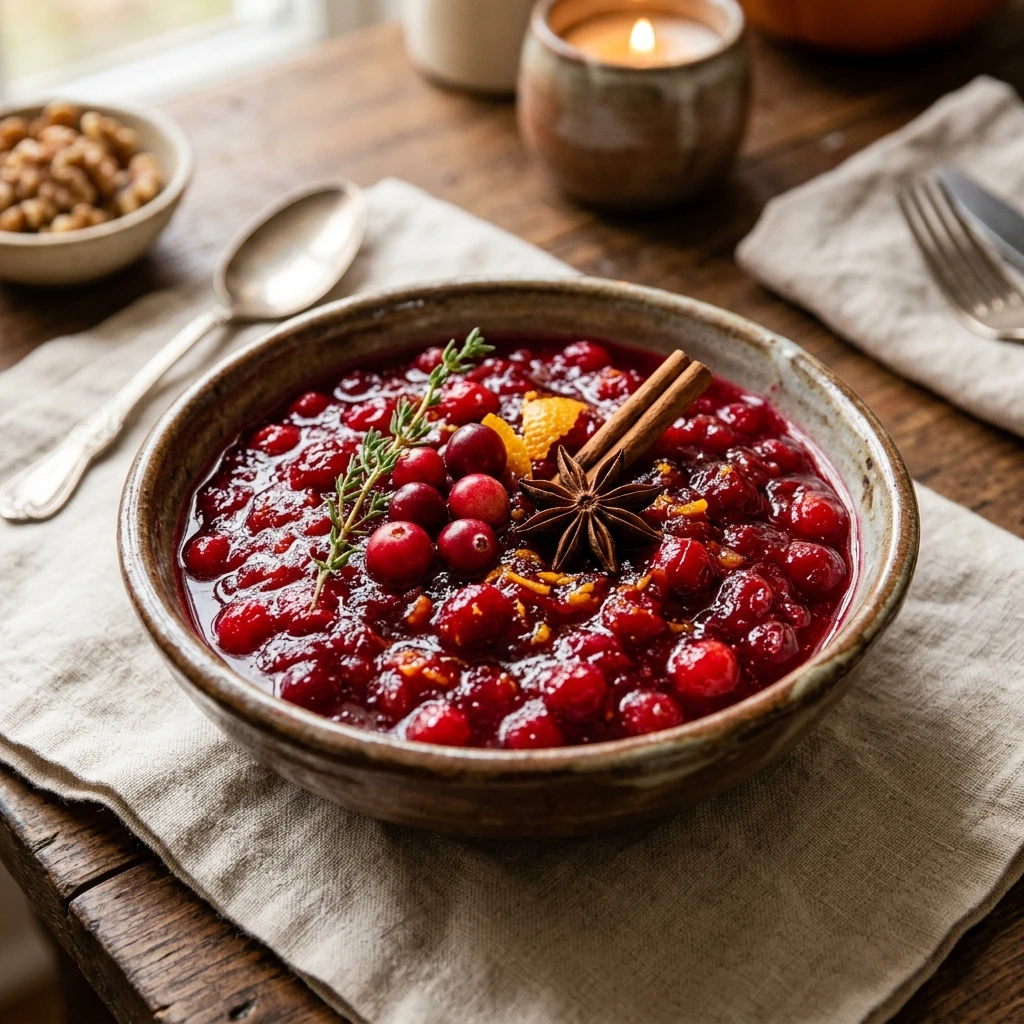 Thanksgiving Cranberry Sauce With Cinnamon