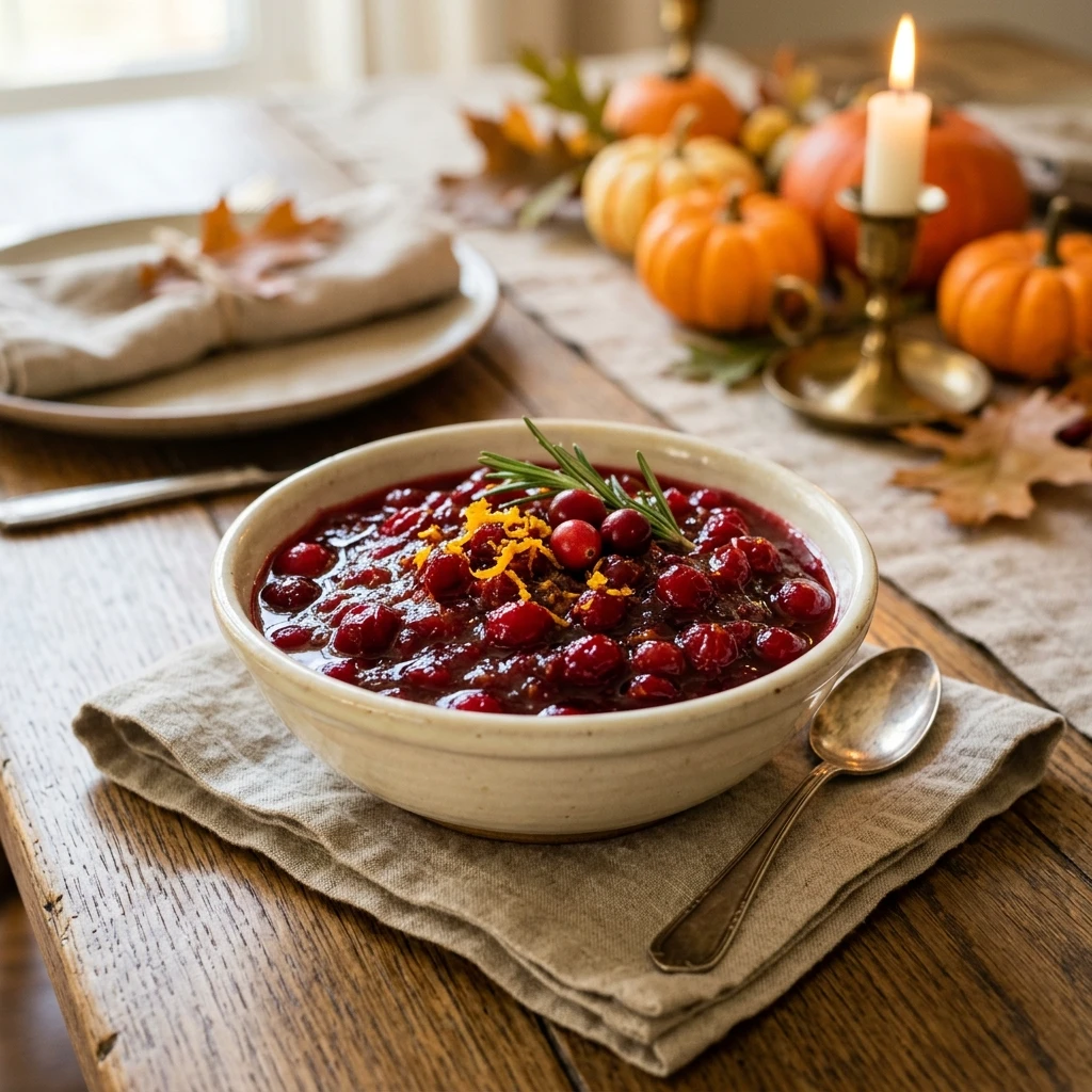 Thanksgiving Cranberry Sauce With Maple Syrup