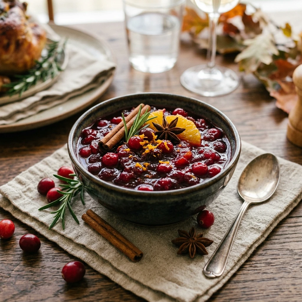 Thanksgiving Cranberry Sauce With No Sugar Added