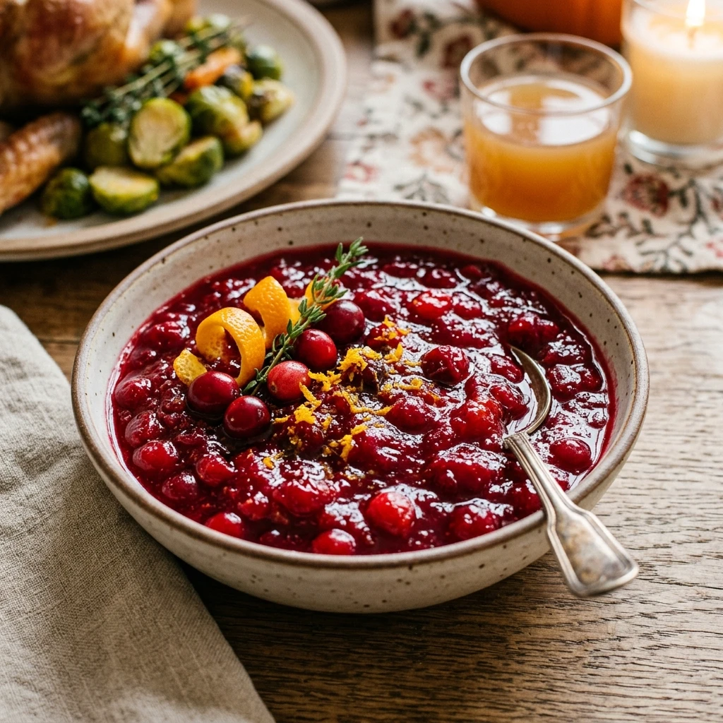 Thanksgiving Cranberry Sauce With Orange Juice