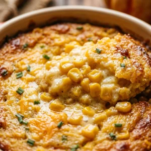 Thanksgiving Dump And Bake Corn Casserole With Cream Cheese Easy