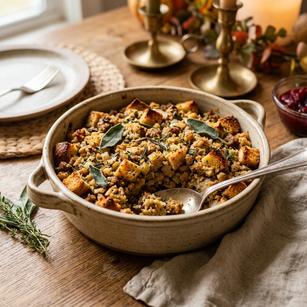 Thanksgiving Dump And Bake Stuffing 3 Ingredient No Fail