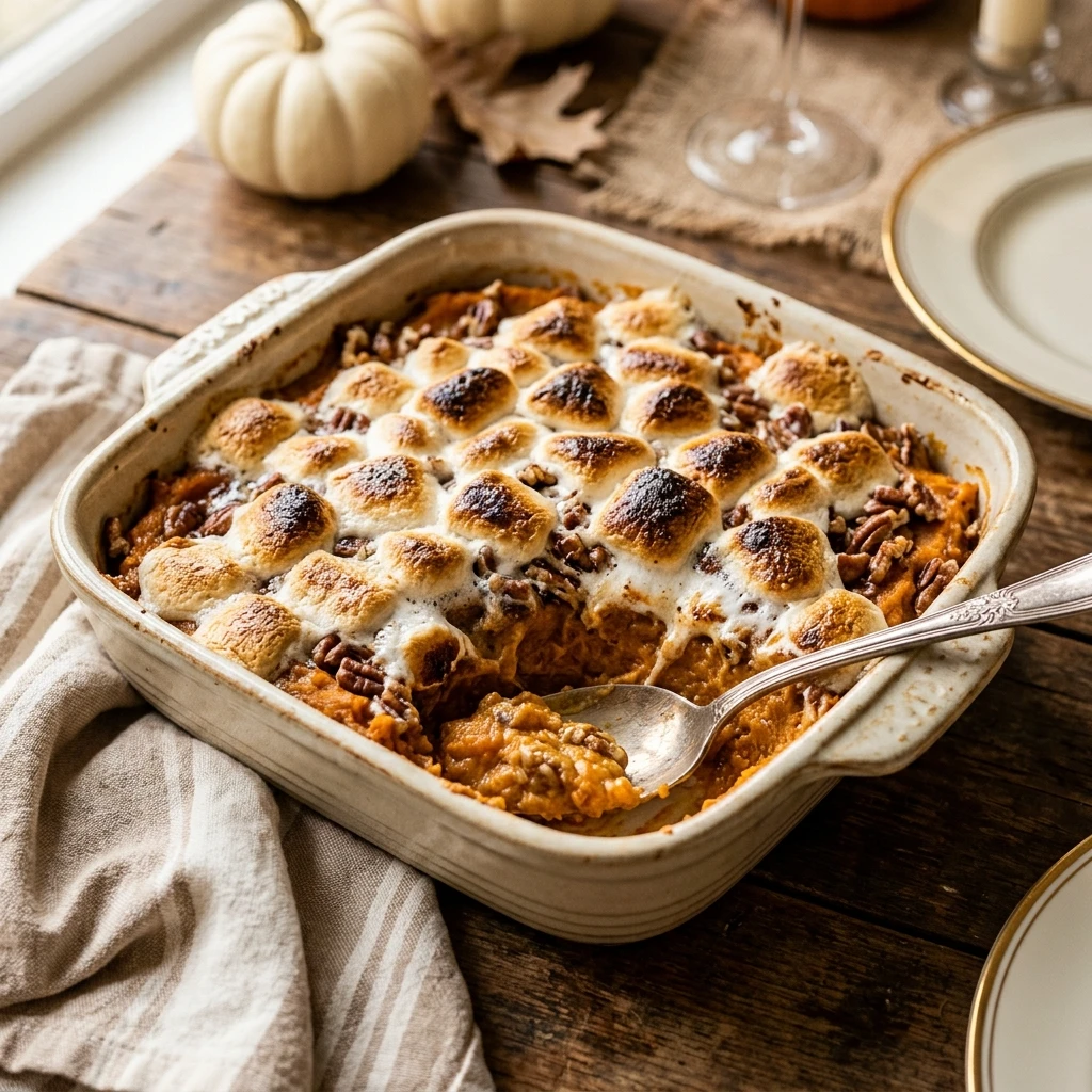 Thanksgiving Dump And Bake Sweet Potato Casserole 3 Ingredient