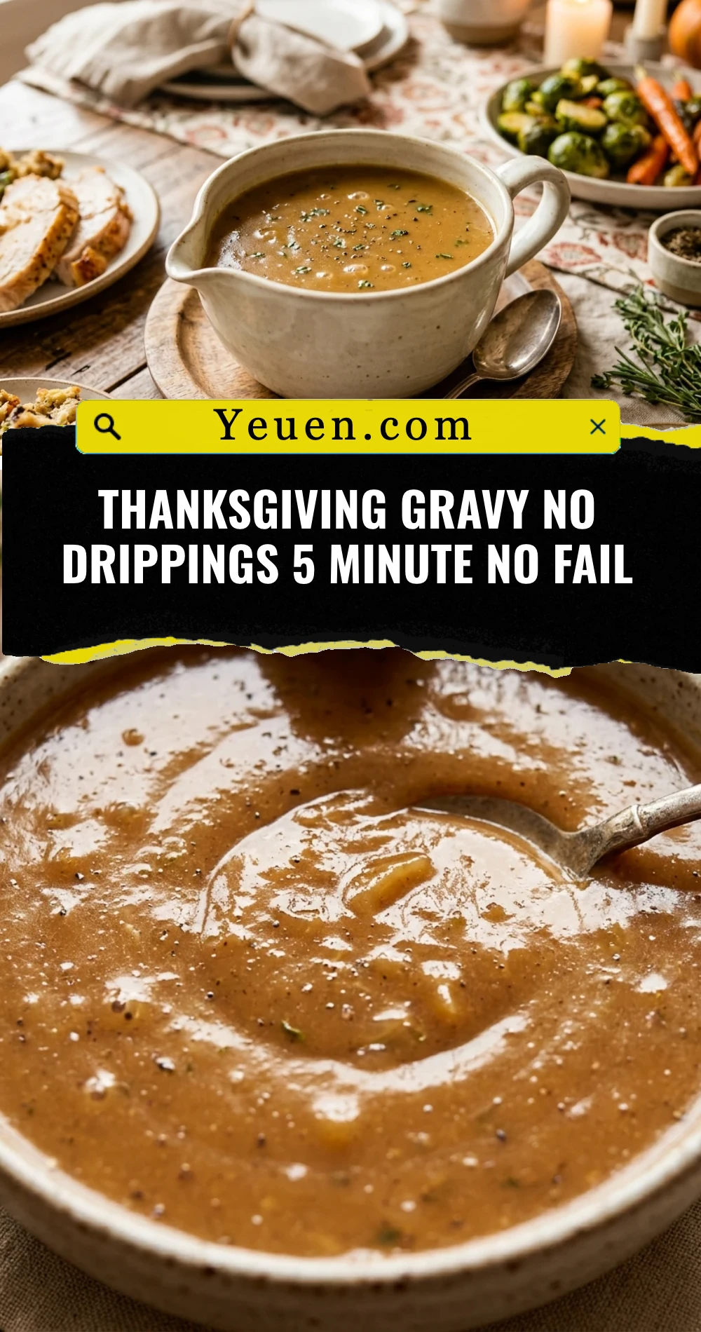 Thanksgiving Gravy No Drippings 5 Minute No Fail