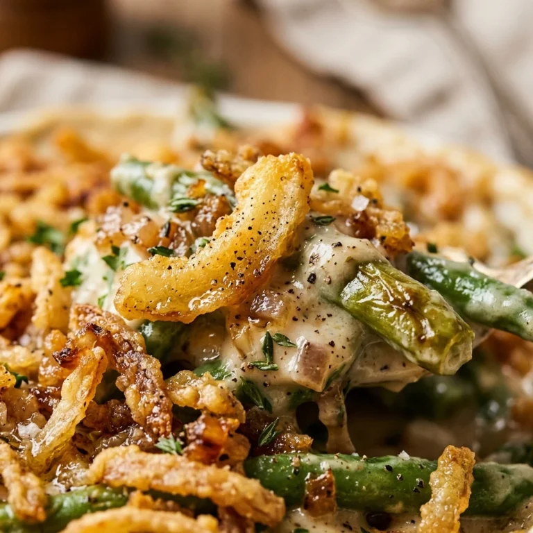 Thanksgiving Green Bean Casserole No Mushroom Soup