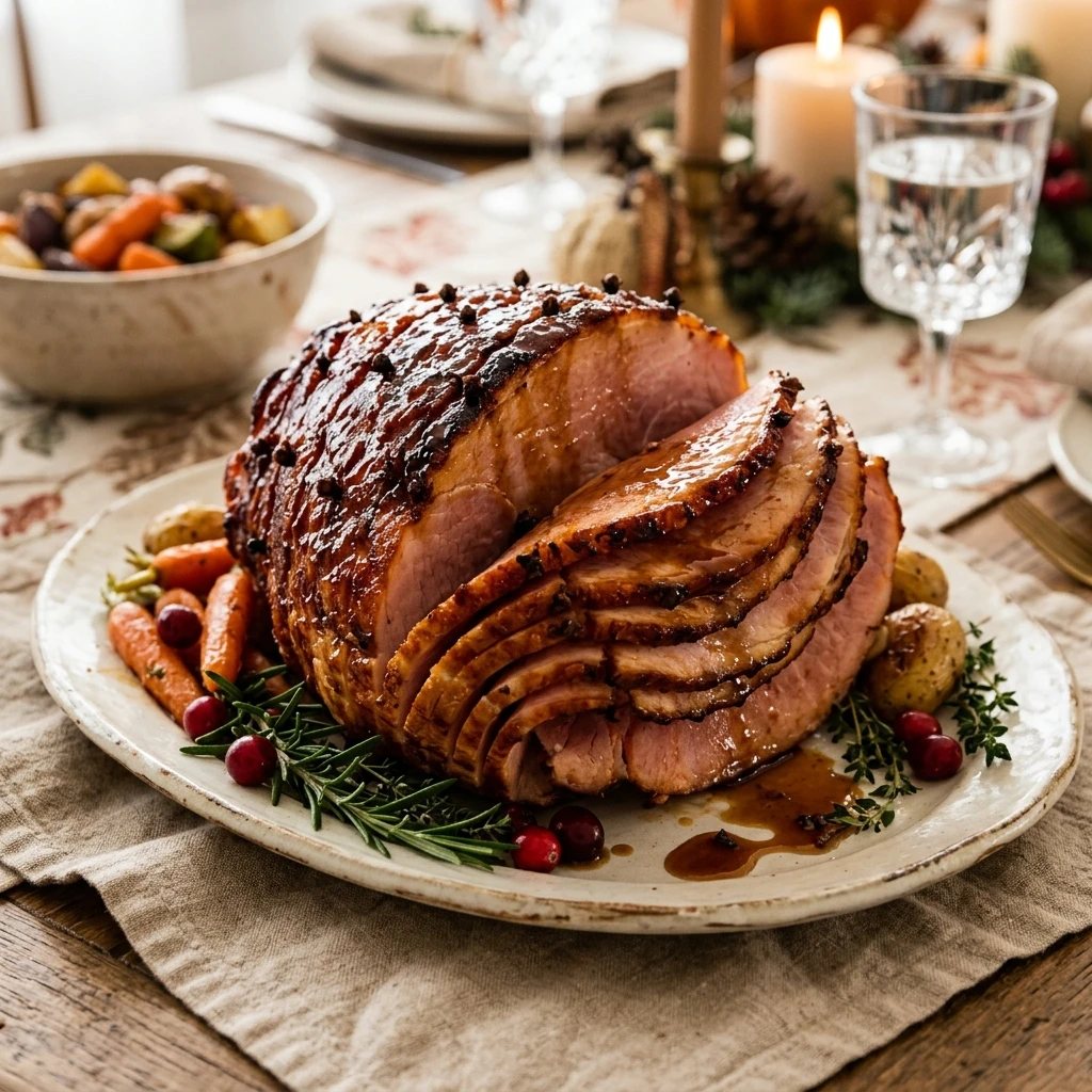 Thanksgiving Ham Glazed Brown Sugar 3 Ingredient