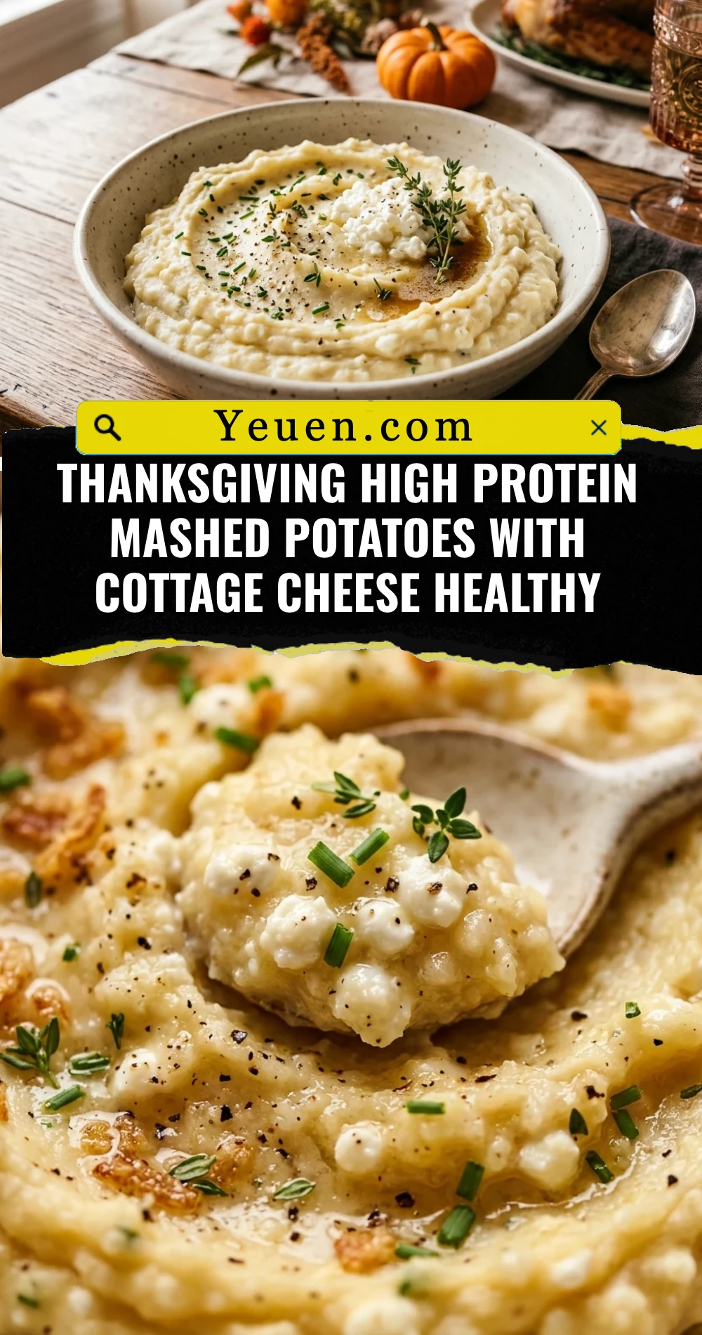 Thanksgiving High Protein Mashed Potatoes With Cottage Cheese Healthy