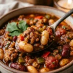 Thanksgiving High Protein Turkey Chili With White Beans Feeds A Crowd