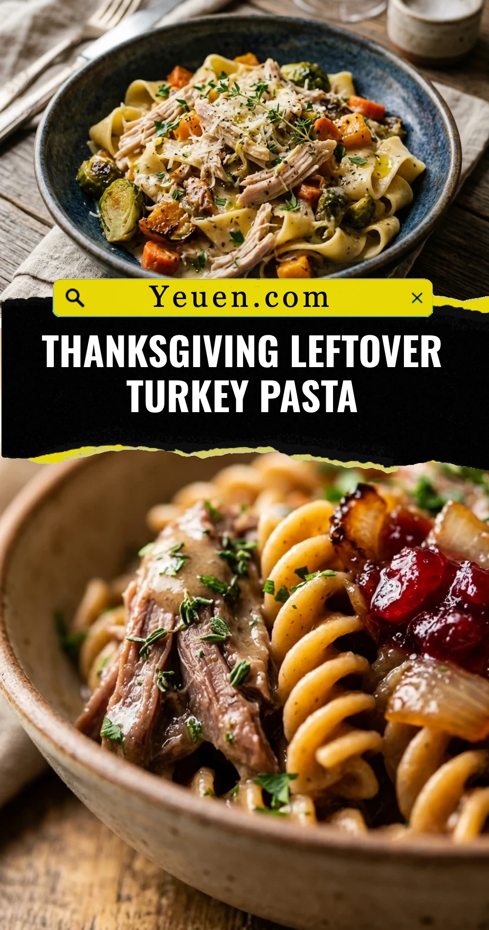Thanksgiving Leftover Turkey Pasta