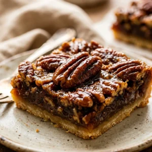 Thanksgiving Pecan Pie Bars Easy No Rolling