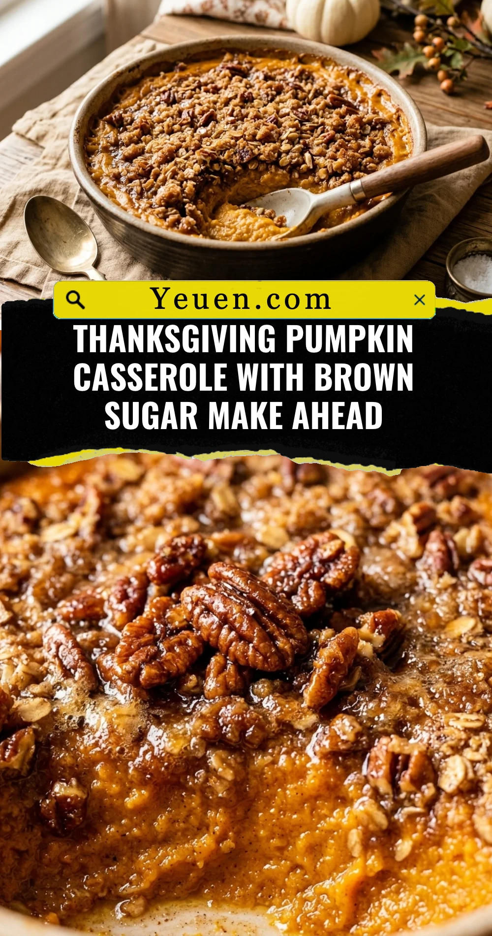 Thanksgiving Pumpkin Casserole With Brown Sugar Make Ahead