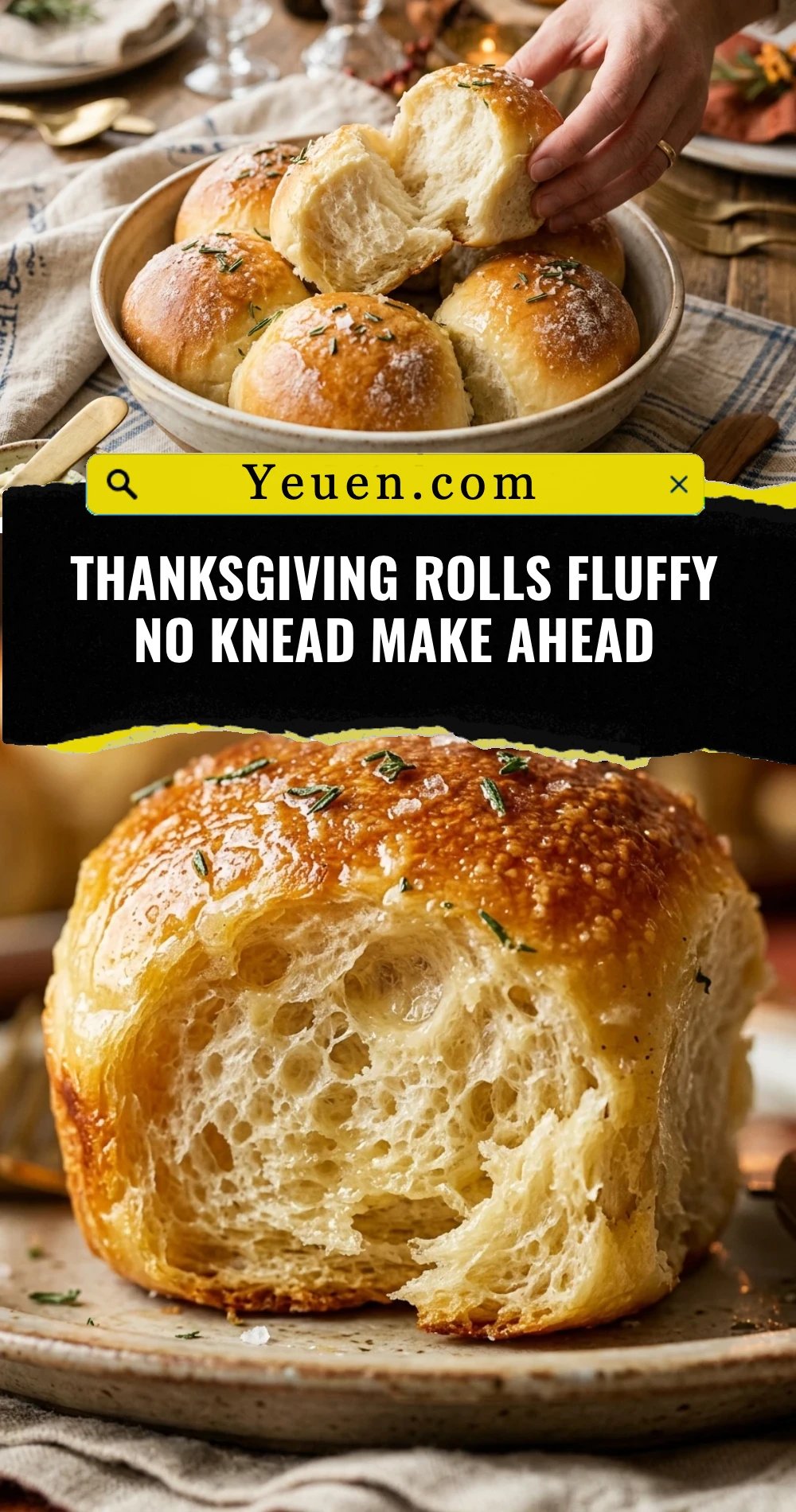 Thanksgiving Rolls Fluffy No Knead Make Ahead