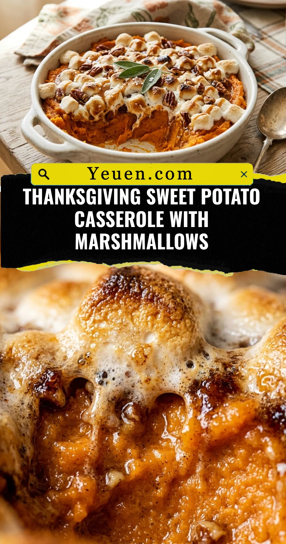 Thanksgiving Sweet Potato Casserole With Marshmallows