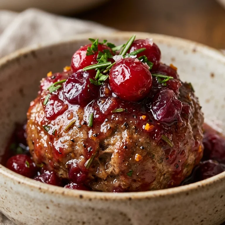 Thanksgiving Turkey Meatballs With Cranberry Sauce High Protein