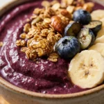 Thick Creamy Acai Smoothie Bowl Granola Fruit Superfood Healthy Weight Loss Viral