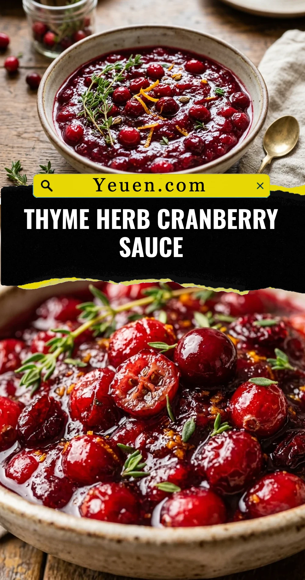 Thyme Herb Cranberry Sauce