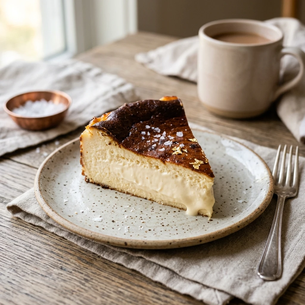 TikTok Famous San Sebastian Cheesecake Burnt Creamy Easy Viral