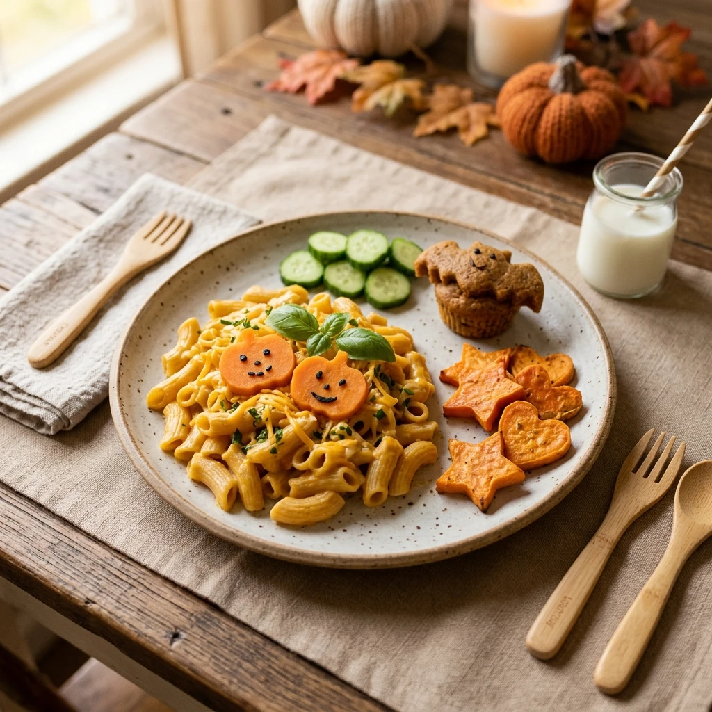 Toddler Approved Halloween Dinner - No Scary Stuff