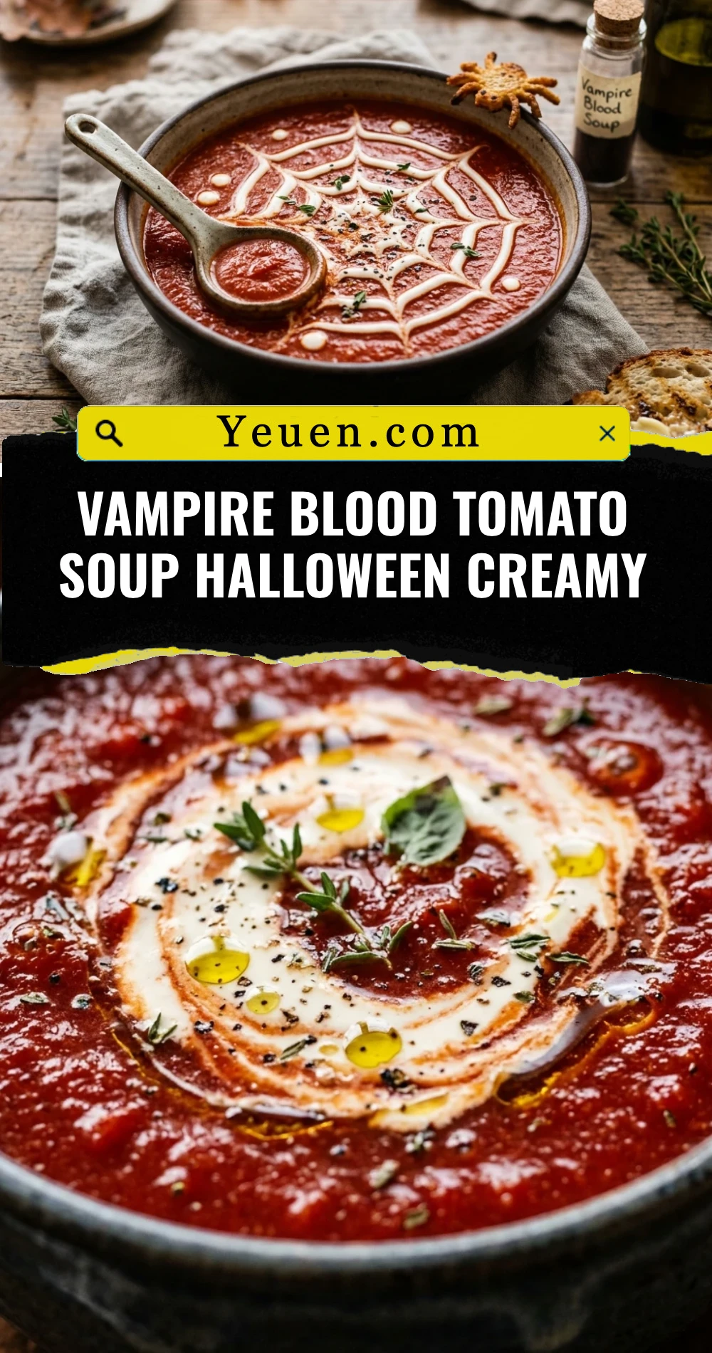 Vampire Blood Tomato Soup Halloween Creamy