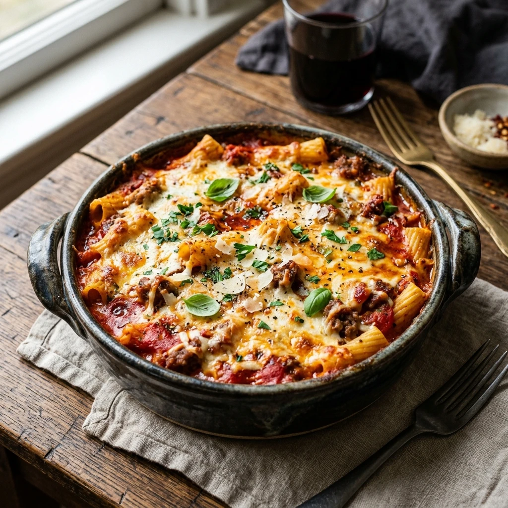 Vampire Pasta Bake - Cheesy & Bloody Good