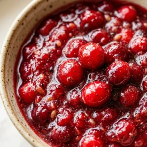 Vanilla Bean Cranberry Sauce Fancy