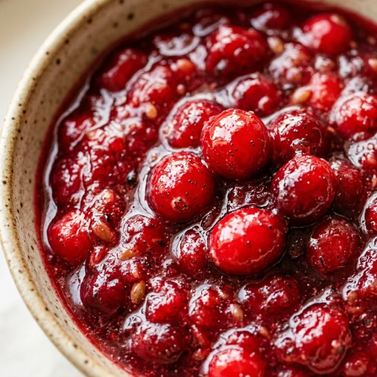 Vanilla Bean Cranberry Sauce Fancy