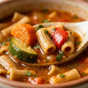 Veggie Loaded Pasta Soup for Weight Loss