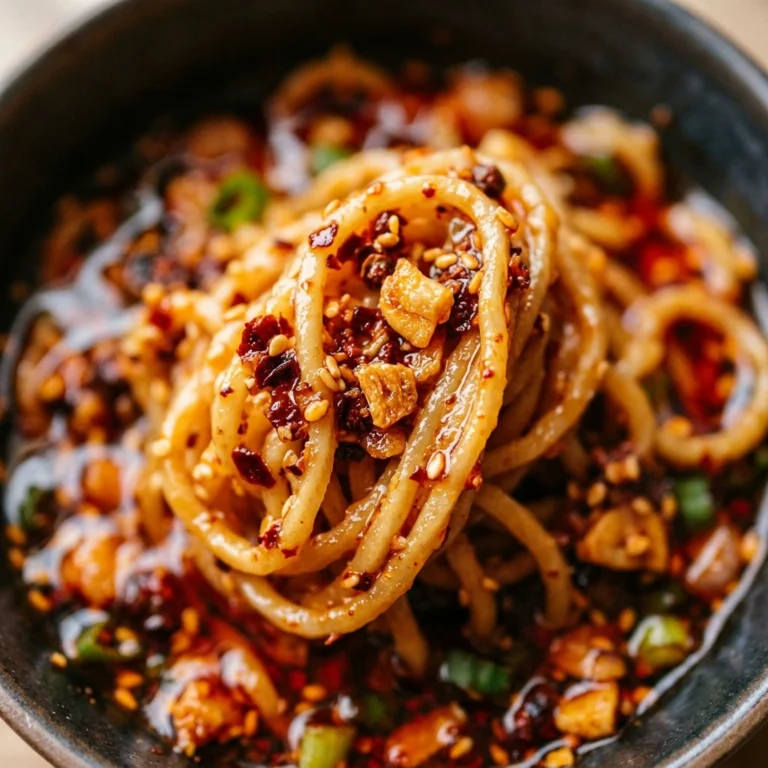 Viral Chili Crisp Noodles in 10 Mins